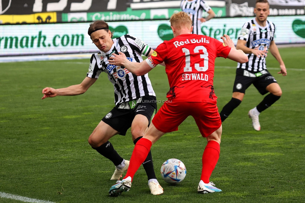 Sturm Graz - Salzburg
Oesterreichische Fussball Bundesliga, 26. Runde, SK Sturm Graz - FC RB Salzburg, Stadion Liebenau Graz, 23.04.2023. 

Foto zeigt Stefan Hierlaender (Sturm)
