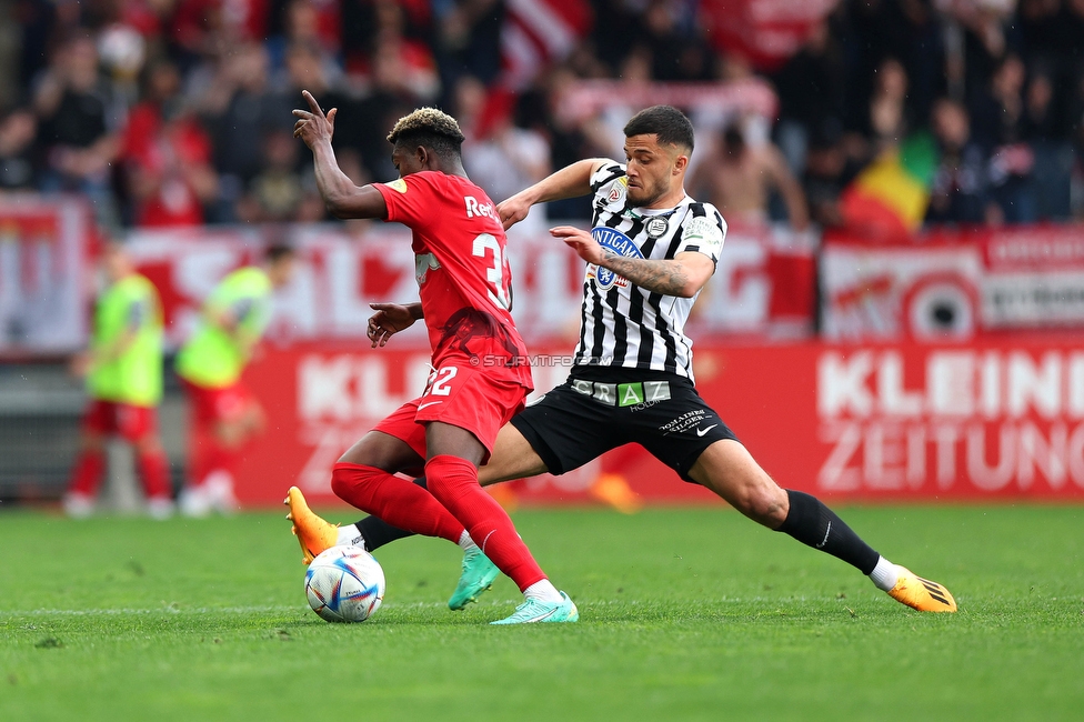 Sturm Graz - Salzburg
Oesterreichische Fussball Bundesliga, 26. Runde, SK Sturm Graz - FC RB Salzburg, Stadion Liebenau Graz, 23.04.2023. 

Foto zeigt Jusuf Gazibegovic (Sturm)
