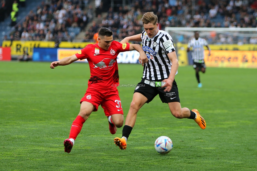 Sturm Graz - Salzburg
Oesterreichische Fussball Bundesliga, 26. Runde, SK Sturm Graz - FC RB Salzburg, Stadion Liebenau Graz, 23.04.2023. 

Foto zeigt Alexander Prass (Sturm)
