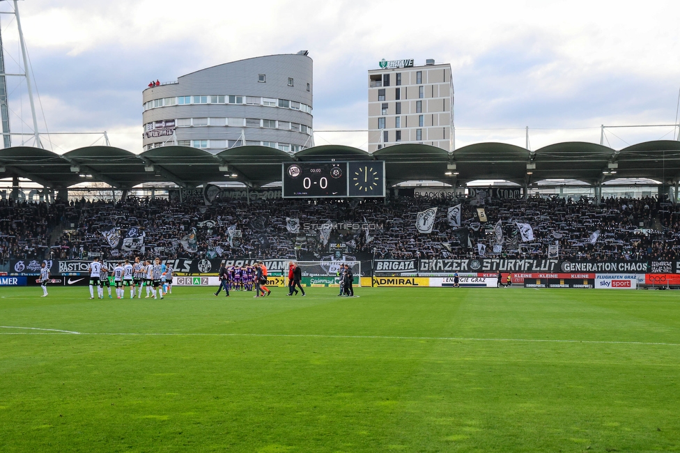 Sturm Graz - Austria Wien
Oesterreichische Fussball Bundesliga, 27. Runde, SK Sturm Graz - FK Austria Wien, Stadion Liebenau Graz, 26.04.2023. 

Foto zeigt Fans von Sturm
Schlüsselwörter: schals