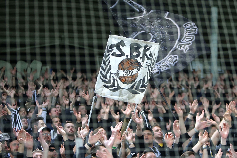 Sturm Graz - Austria Wien
Oesterreichische Fussball Bundesliga, 27. Runde, SK Sturm Graz - FK Austria Wien, Stadion Liebenau Graz, 26.04.2023. 

Foto zeigt Fans von Sturm
