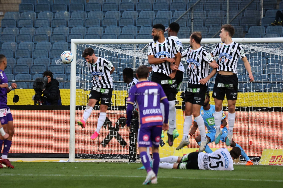 Sturm Graz - Austria Wien
Oesterreichische Fussball Bundesliga, 27. Runde, SK Sturm Graz - FK Austria Wien, Stadion Liebenau Graz, 26.04.2023. 

Foto zeigt Otar Kiteishvili (Sturm)
