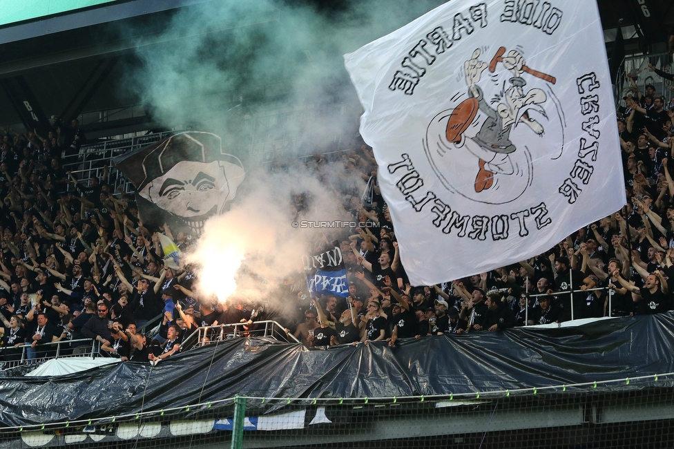 Rapid Wien - Sturm Graz
OEFB Cup, Finale, SK Rapid Wien - SK Sturm Graz, Woerthersee Stadion Klagenfurt, 30.04.2023. 

Foto zeigt Fans von Sturm
