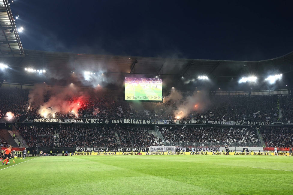 Rapid Wien - Sturm Graz
OEFB Cup, Finale, SK Rapid Wien - SK Sturm Graz, Woerthersee Stadion Klagenfurt, 30.04.2023. 

Foto zeigt Fans von Sturm
Schlüsselwörter: pyrotechnik generationchaos