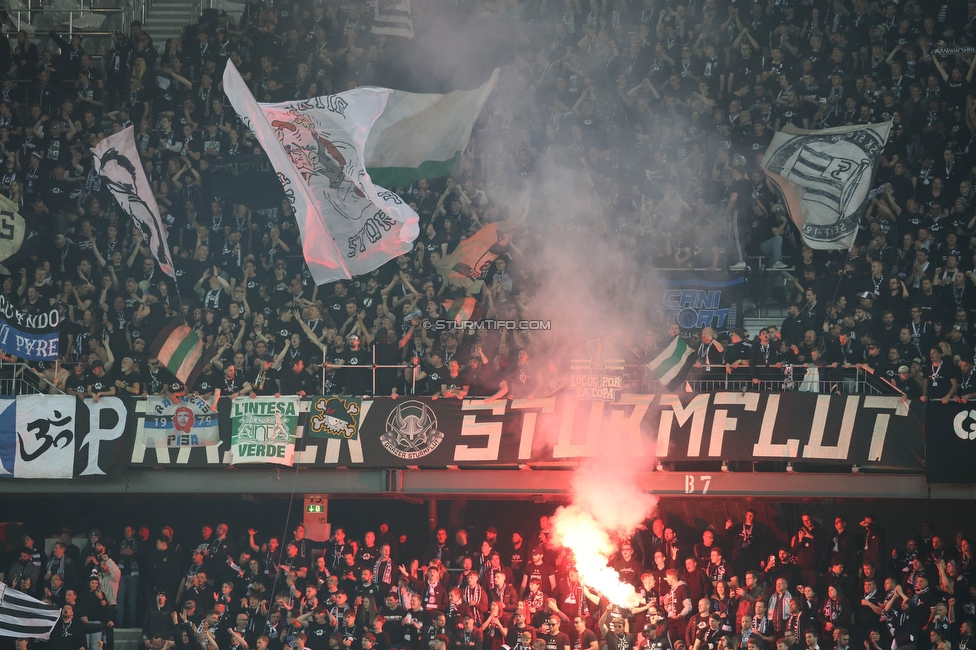 Rapid Wien - Sturm Graz
OEFB Cup, Finale, SK Rapid Wien - SK Sturm Graz, Woerthersee Stadion Klagenfurt, 30.04.2023. 

Foto zeigt Fans von Sturm
Schlüsselwörter: sturmflut