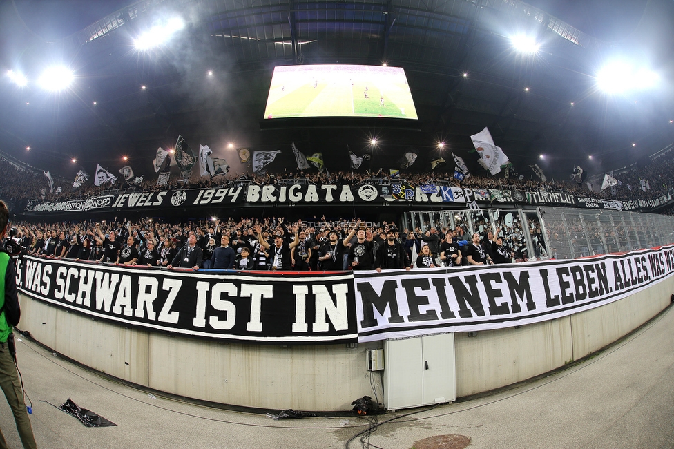 Rapid Wien - Sturm Graz
OEFB Cup, Finale, SK Rapid Wien - SK Sturm Graz, Woerthersee Stadion Klagenfurt, 30.04.2023. 

Foto zeigt Fans von Sturm
