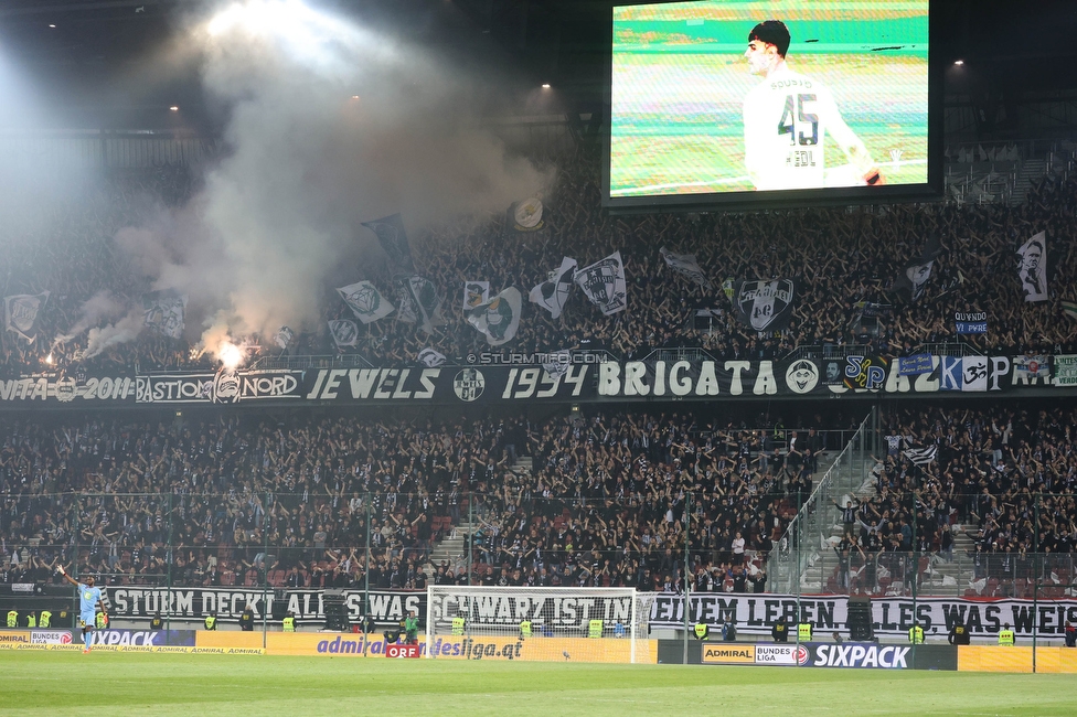 Rapid Wien - Sturm Graz
OEFB Cup, Finale, SK Rapid Wien - SK Sturm Graz, Woerthersee Stadion Klagenfurt, 30.04.2023. 

Foto zeigt Fans von Sturm
