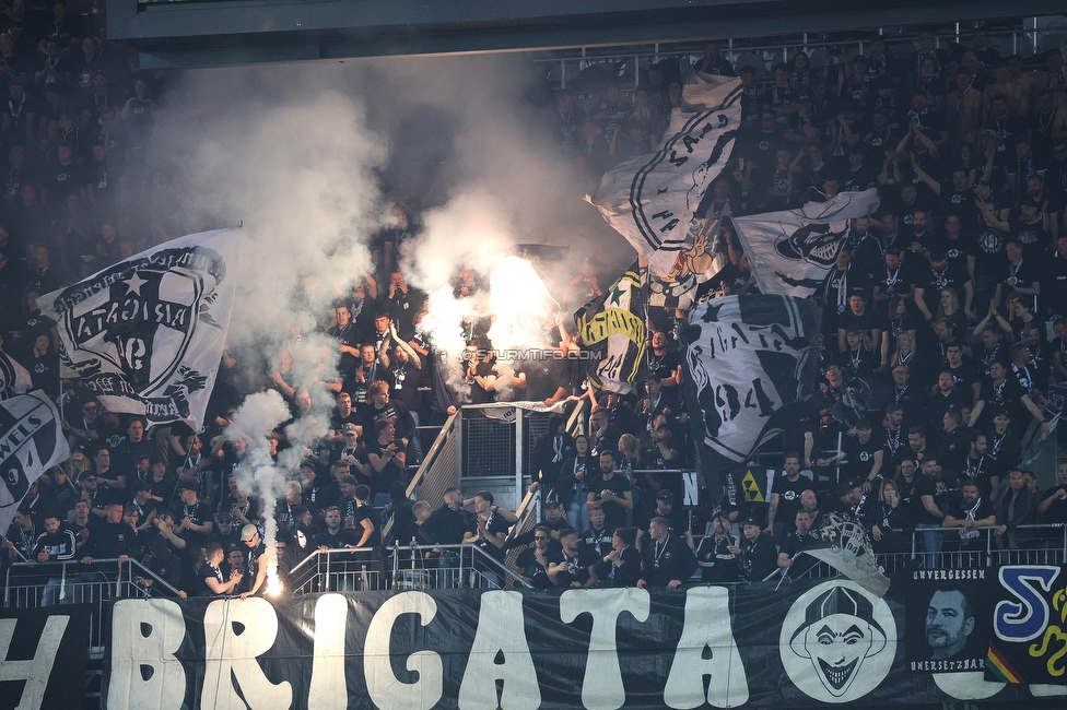 Rapid Wien - Sturm Graz
OEFB Cup, Finale, SK Rapid Wien - SK Sturm Graz, Woerthersee Stadion Klagenfurt, 30.04.2023. 

Foto zeigt Fans von Sturm
