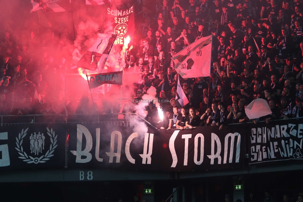 Rapid Wien - Sturm Graz
OEFB Cup, Finale, SK Rapid Wien - SK Sturm Graz, Woerthersee Stadion Klagenfurt, 30.04.2023. 

Foto zeigt Fans von Sturm
