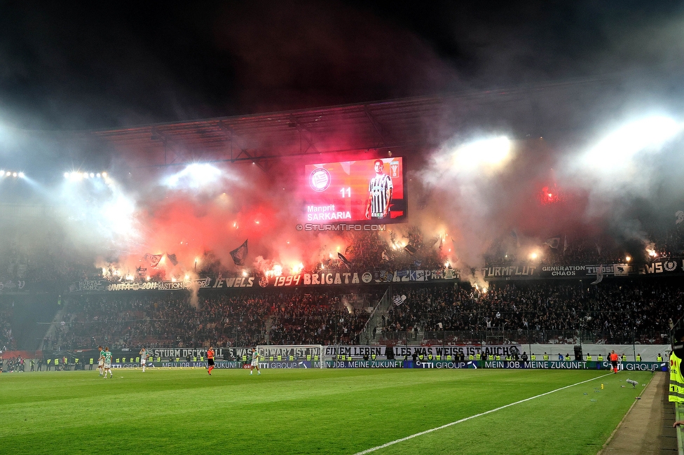 Rapid Wien - Sturm Graz
OEFB Cup, Finale, SK Rapid Wien - SK Sturm Graz, Woerthersee Stadion Klagenfurt, 30.04.2023. 

Foto zeigt Fans von Sturm
Schlüsselwörter: pyrotechnik