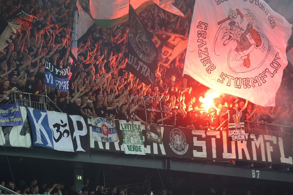 Rapid Wien - Sturm Graz
OEFB Cup, Finale, SK Rapid Wien - SK Sturm Graz, Woerthersee Stadion Klagenfurt, 30.04.2023. 

Foto zeigt Fans von Sturm
Schlüsselwörter: pyrotechnik sturmflut