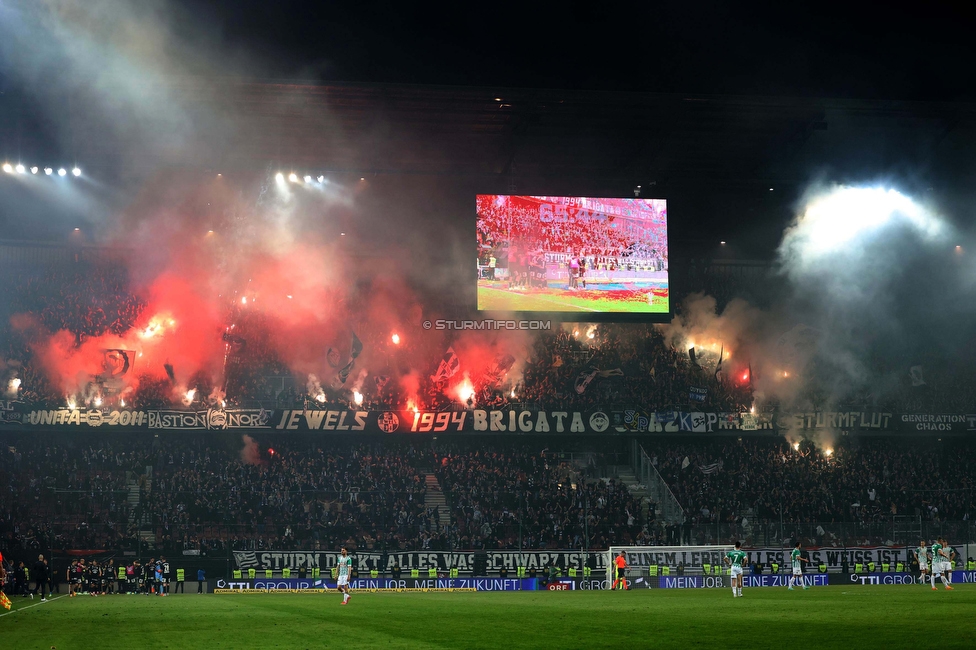 Rapid Wien - Sturm Graz
OEFB Cup, Finale, SK Rapid Wien - SK Sturm Graz, Woerthersee Stadion Klagenfurt, 30.04.2023. 

Foto zeigt Fans von Sturm
Schlüsselwörter: pyrotechnik generationchaos