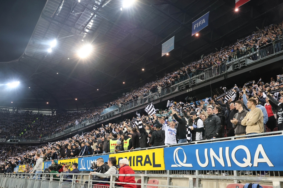 Rapid Wien - Sturm Graz
OEFB Cup, Finale, SK Rapid Wien - SK Sturm Graz, Woerthersee Stadion Klagenfurt, 30.04.2023. 

Foto zeigt Fans von Sturm
