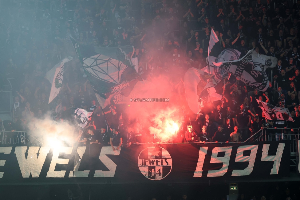 Rapid Wien - Sturm Graz
OEFB Cup, Finale, SK Rapid Wien - SK Sturm Graz, Woerthersee Stadion Klagenfurt, 30.04.2023. 

Foto zeigt Fans von Sturm
Schlüsselwörter: jewels