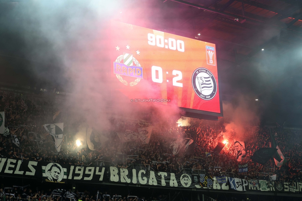 Rapid Wien - Sturm Graz
OEFB Cup, Finale, SK Rapid Wien - SK Sturm Graz, Woerthersee Stadion Klagenfurt, 30.04.2023. 

Foto zeigt Fans von Sturm
Schlüsselwörter: brigata