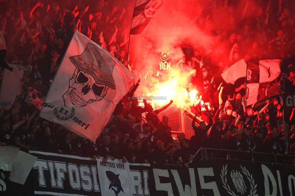 Rapid Wien - Sturm Graz
OEFB Cup, Finale, SK Rapid Wien - SK Sturm Graz, Woerthersee Stadion Klagenfurt, 30.04.2023. 

Foto zeigt Fans von Sturm
Schlüsselwörter: tifosi sws