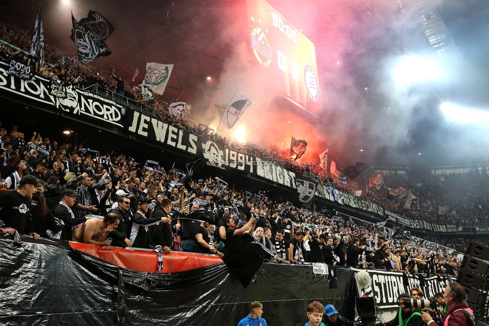 Rapid Wien - Sturm Graz
OEFB Cup, Finale, SK Rapid Wien - SK Sturm Graz, Woerthersee Stadion Klagenfurt, 30.04.2023. 

Foto zeigt Fans von Sturm
