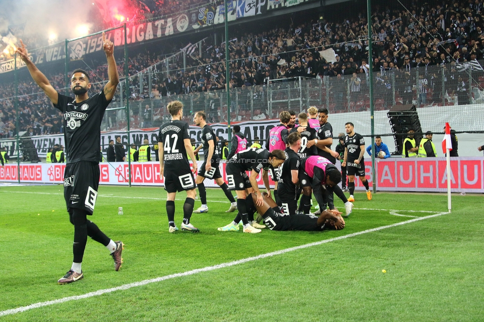 Rapid Wien - Sturm Graz
OEFB Cup, Finale, SK Rapid Wien - SK Sturm Graz, Woerthersee Stadion Klagenfurt, 30.04.2023. 

Foto zeigt die Mannschaft von Sturm
Schlüsselwörter: torjubel