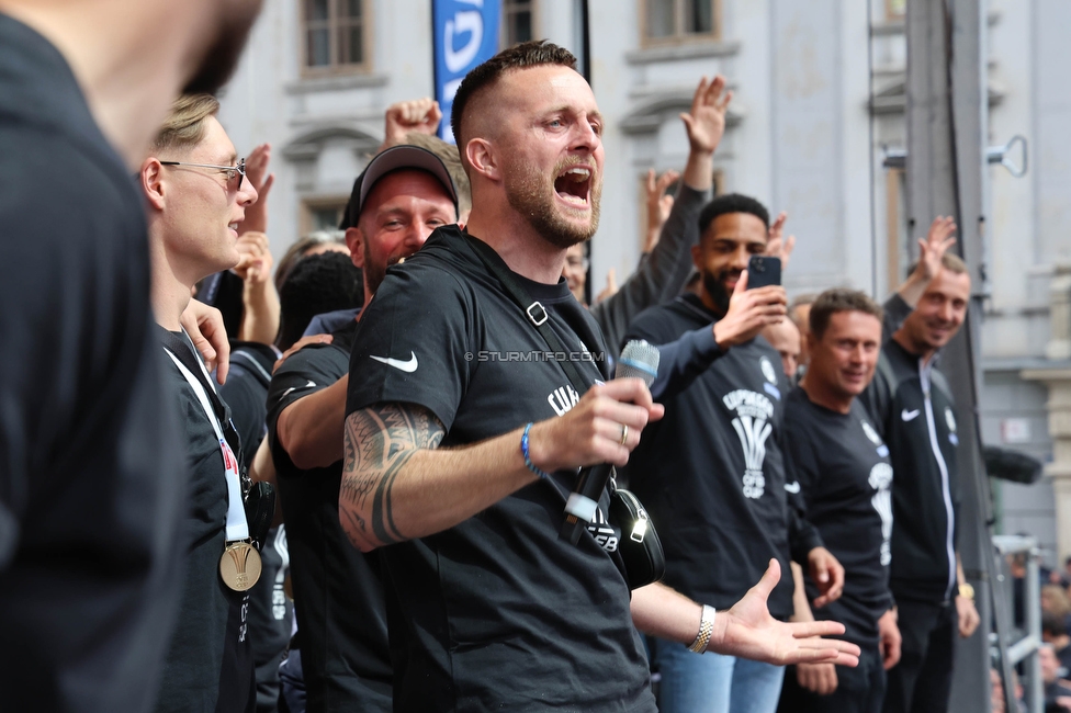 Cupfeier Sturm Graz
OEFB Cup, SK Sturm Graz Cupfeier, Graz, 01.05.2023. 

Foto zeigt Jakob Jantscher (Sturm)
