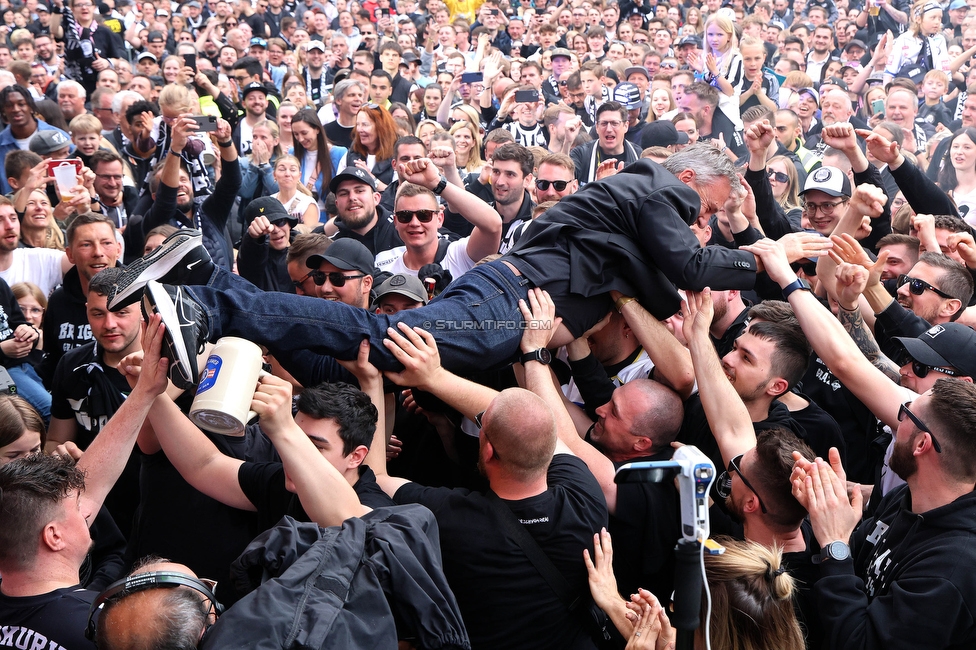 Cupfeier Sturm Graz
OEFB Cup, SK Sturm Graz Cupfeier, Graz, 01.05.2023. 

Foto zeigt Fans von Sturm
