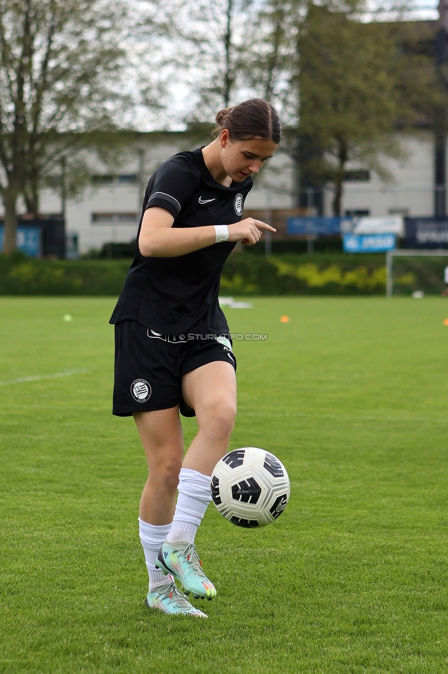 Sturm Damen - Bergheim
OEFB Frauen Bundesliga, 14. Runde, SK Sturm Graz Damen - FC Bergheim, MURAUER Bier Arena - StFV Graz, 06.05.2023. 

Foto zeigt Leonie Tragl (Sturm Damen)
