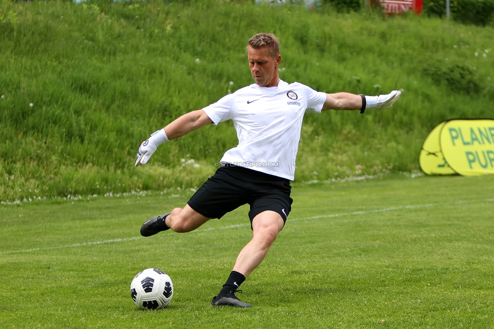 Sturm Damen - Bergheim
OEFB Frauen Bundesliga, 14. Runde, SK Sturm Graz Damen - FC Bergheim, MURAUER Bier Arena - StFV Graz, 06.05.2023. 

Foto zeigt Daniel Gutschi (Torwart Trainer Sturm Damen)
