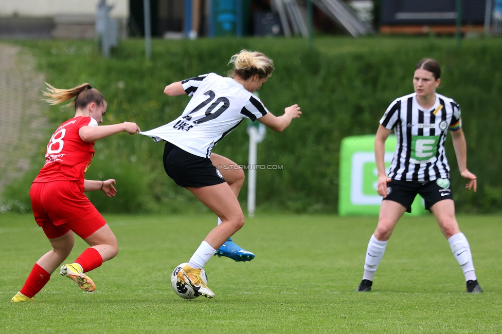 Sturm Damen - Bergheim
OEFB Frauen Bundesliga, 14. Runde, SK Sturm Graz Damen - FC Bergheim, MURAUER Bier Arena - StFV Graz, 06.05.2023. 

Foto zeigt Modesta Uka (Sturm Damen)
