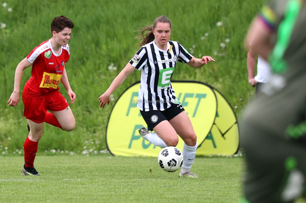 Sturm Damen - Bergheim
OEFB Frauen Bundesliga, 14. Runde, SK Sturm Graz Damen - FC Bergheim, MURAUER Bier Arena - StFV Graz, 06.05.2023. 

Foto zeigt Lilli Purtscheller (Sturm Damen)
