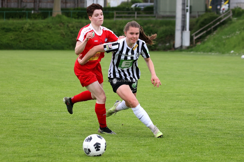 Sturm Damen - Bergheim
OEFB Frauen Bundesliga, 14. Runde, SK Sturm Graz Damen - FC Bergheim, MURAUER Bier Arena - StFV Graz, 06.05.2023. 

Foto zeigt Lilli Purtscheller (Sturm Damen)
