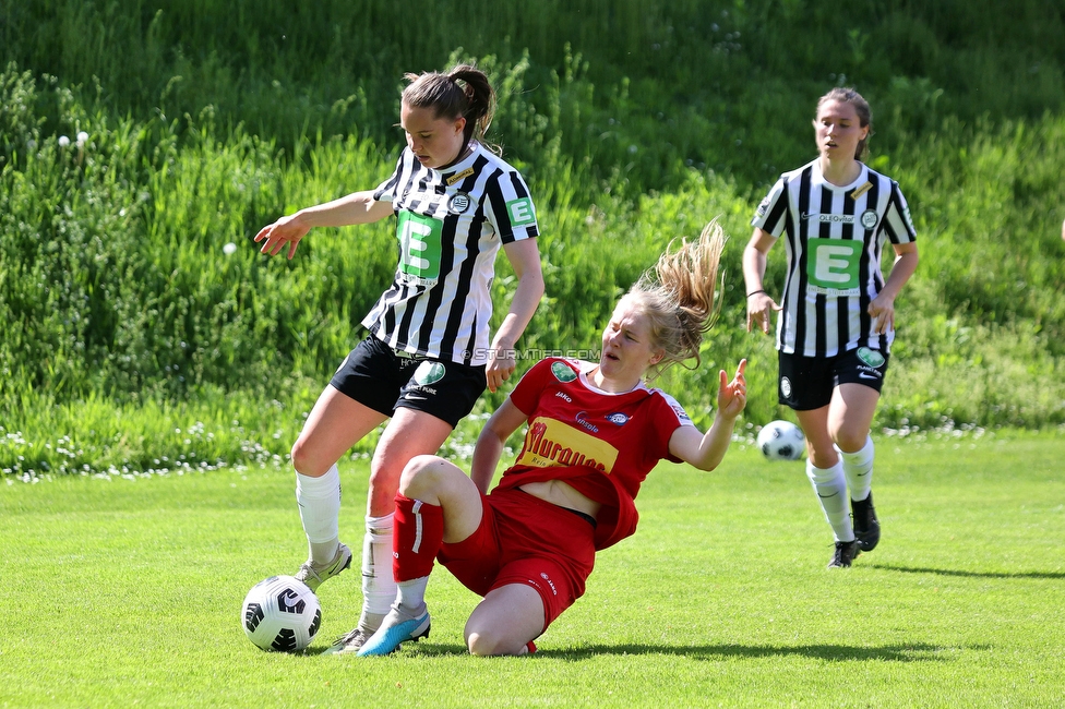 Sturm Damen - Bergheim
OEFB Frauen Bundesliga, 14. Runde, SK Sturm Graz Damen - FC Bergheim, MURAUER Bier Arena - StFV Graz, 06.05.2023. 

Foto zeigt Lilli Purtscheller (Sturm Damen)
