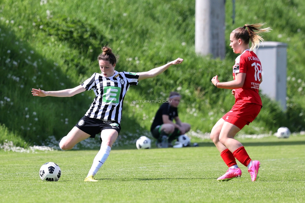 Sturm Damen - Bergheim
OEFB Frauen Bundesliga, 14. Runde, SK Sturm Graz Damen - FC Bergheim, MURAUER Bier Arena - StFV Graz, 06.05.2023. 

Foto zeigt Gina Steiner (Sturm Damen)
