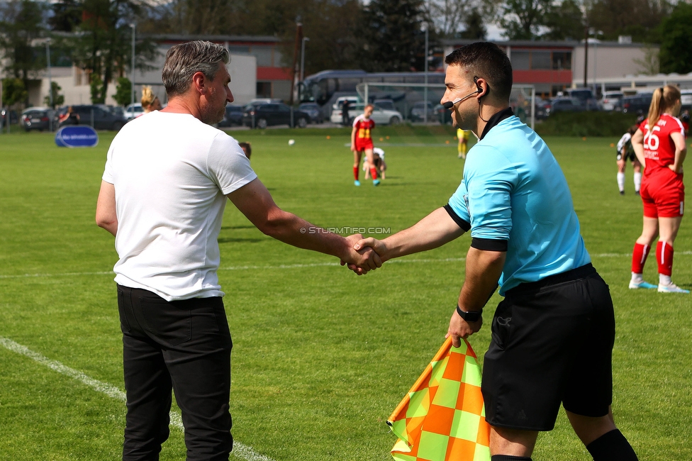 Sturm Damen - Bergheim
OEFB Frauen Bundesliga, 14. Runde, SK Sturm Graz Damen - FC Bergheim, MURAUER Bier Arena - StFV Graz, 06.05.2023. 

Foto zeigt Christian Lang (Cheftrainer Sturm Damen)
