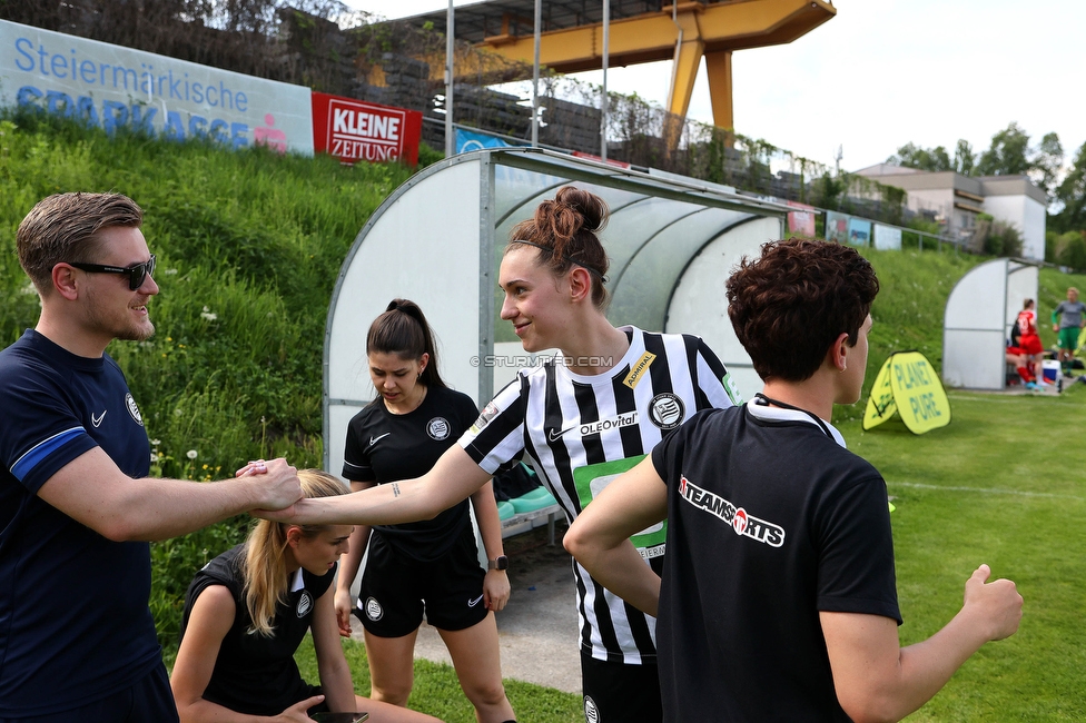 Sturm Damen - Bergheim
OEFB Frauen Bundesliga, 14. Runde, SK Sturm Graz Damen - FC Bergheim, MURAUER Bier Arena - StFV Graz, 06.05.2023. 

Foto zeigt Laura Krumboeck (Sturm Damen)
