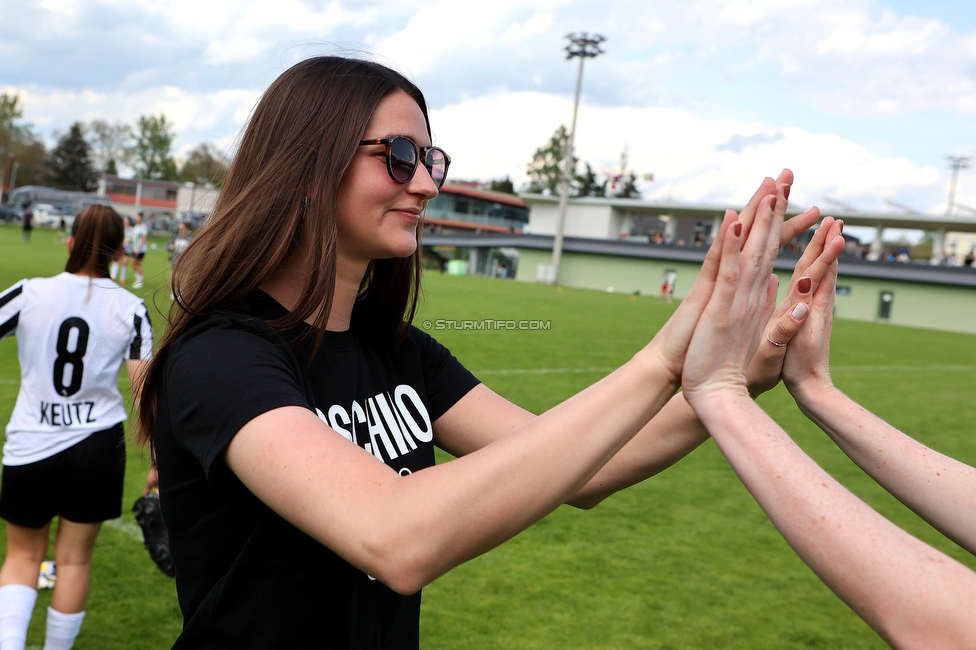 Sturm Damen - Bergheim
OEFB Frauen Bundesliga, 14. Runde, SK Sturm Graz Damen - FC Bergheim, MURAUER Bier Arena - StFV Graz, 06.05.2023. 

Foto zeigt Anna Malle (Sturm Damen)
