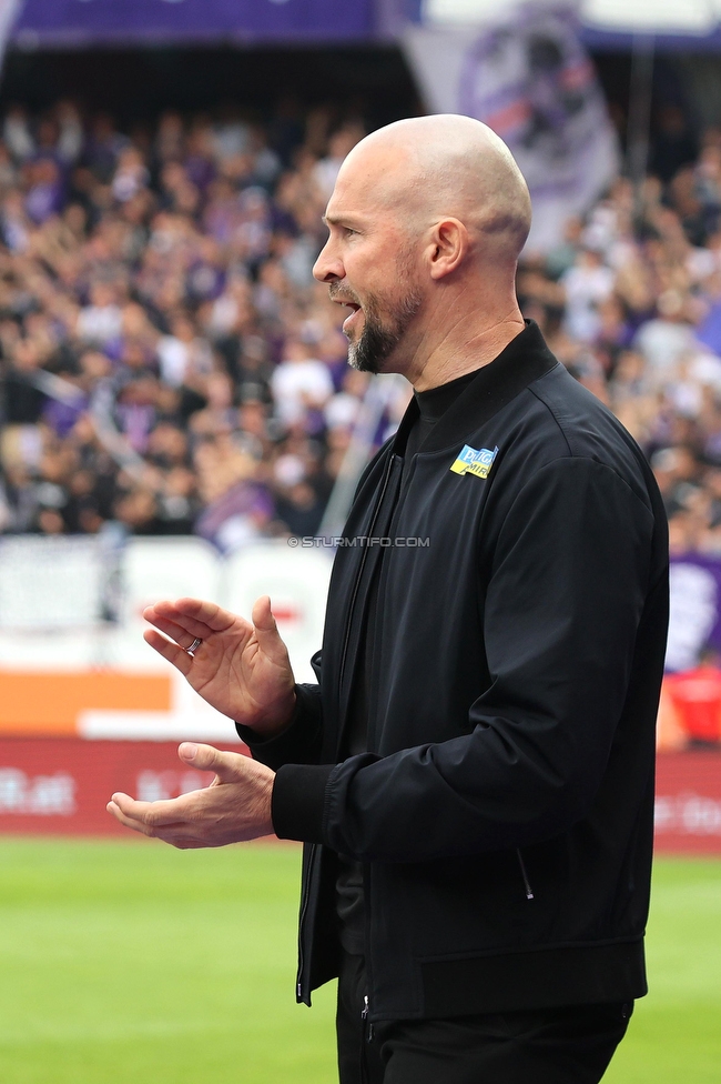 Austria Wien - Sturm Graz
Oesterreichische Fussball Bundesliga, 28. Runde, FK Austria Wien - SK Sturm Graz, Franz Horr Stadion Wien, 07.05.2023. 

Foto zeigt Christian Ilzer (Cheftrainer Sturm)
