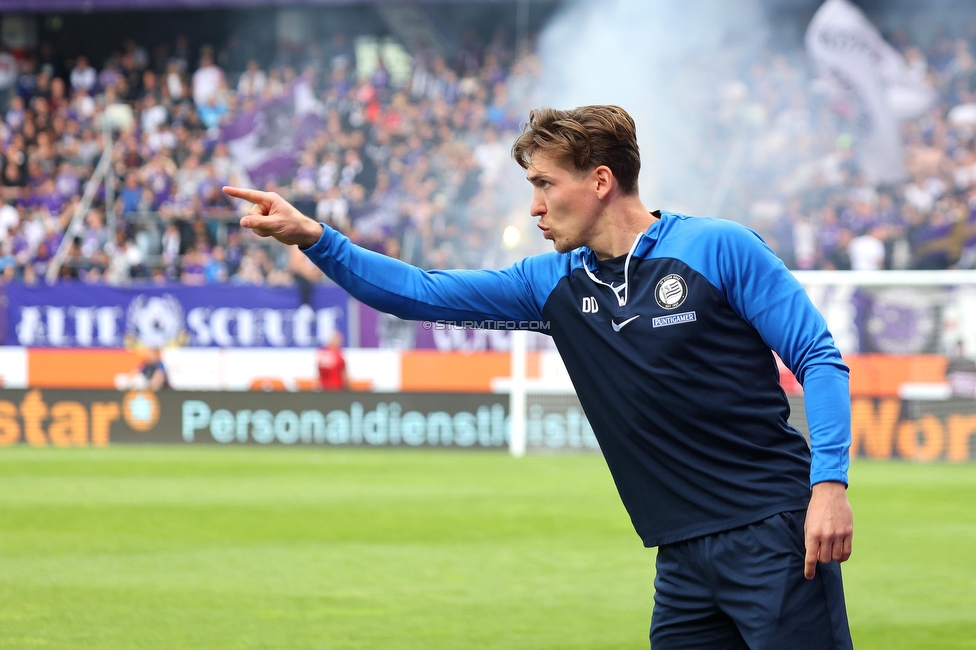 Austria Wien - Sturm Graz
Oesterreichische Fussball Bundesliga, 28. Runde, FK Austria Wien - SK Sturm Graz, Franz Horr Stadion Wien, 07.05.2023. 

Foto zeigt Dominik Deutschl (Co-Trainer Sturm)
