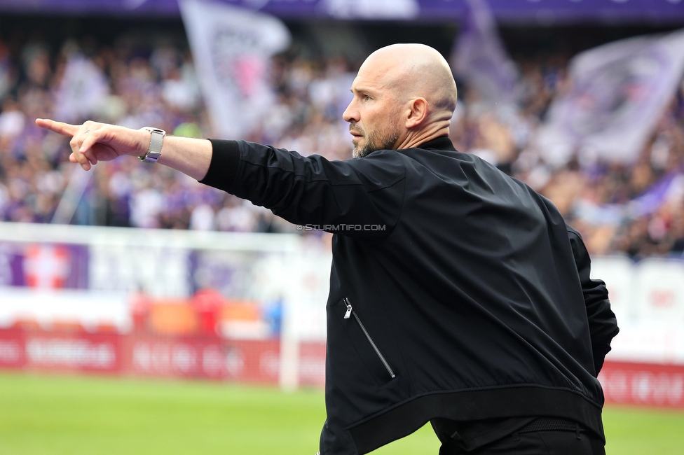 Austria Wien - Sturm Graz
Oesterreichische Fussball Bundesliga, 28. Runde, FK Austria Wien - SK Sturm Graz, Franz Horr Stadion Wien, 07.05.2023. 

Foto zeigt Christian Ilzer (Cheftrainer Sturm)
