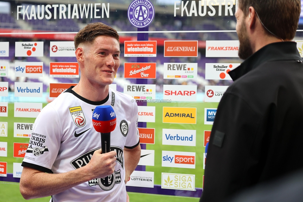 Austria Wien - Sturm Graz
Oesterreichische Fussball Bundesliga, 28. Runde, FK Austria Wien - SK Sturm Graz, Franz Horr Stadion Wien, 07.05.2023. 

Foto zeigt David Schnegg (Sturm)
