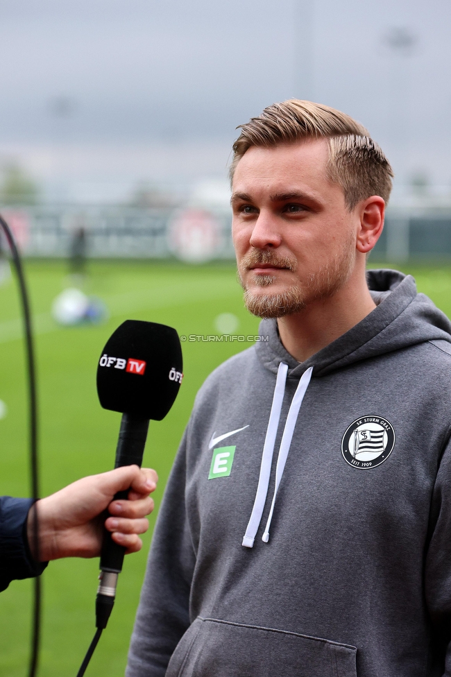 Sturm Damen - St. Poelten
OEFB Frauen Bundesliga, 15. Runde, SK Sturm Graz Damen - SKN St. Poelten, Trainingszentrum Messendorf, 13.05.2023. 

Foto zeigt Michael Erlitz (Sportlicher Leiter Sturm Damen)
