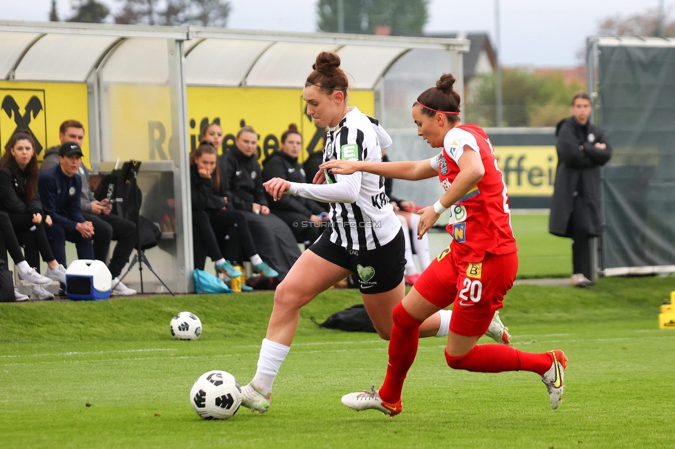 Sturm Damen - St. Poelten
OEFB Frauen Bundesliga, 15. Runde, SK Sturm Graz Damen - SKN St. Poelten, Trainingszentrum Messendorf, 13.05.2023. 

Foto zeigt Laura Krumboeck (Sturm Damen)
