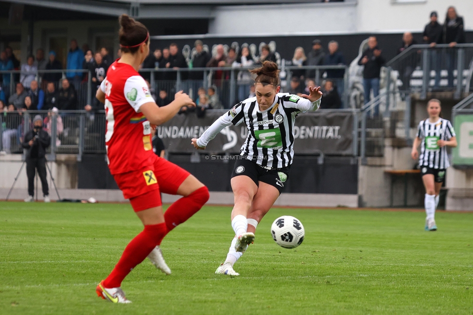 Sturm Damen - St. Poelten
OEFB Frauen Bundesliga, 15. Runde, SK Sturm Graz Damen - SKN St. Poelten, Trainingszentrum Messendorf, 13.05.2023. 

Foto zeigt Laura Krumboeck (Sturm Damen)
