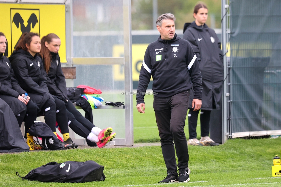 Sturm Damen - St. Poelten
OEFB Frauen Bundesliga, 15. Runde, SK Sturm Graz Damen - SKN St. Poelten, Trainingszentrum Messendorf, 13.05.2023. 

Foto zeigt Christian Lang (Cheftrainer Sturm Damen)
