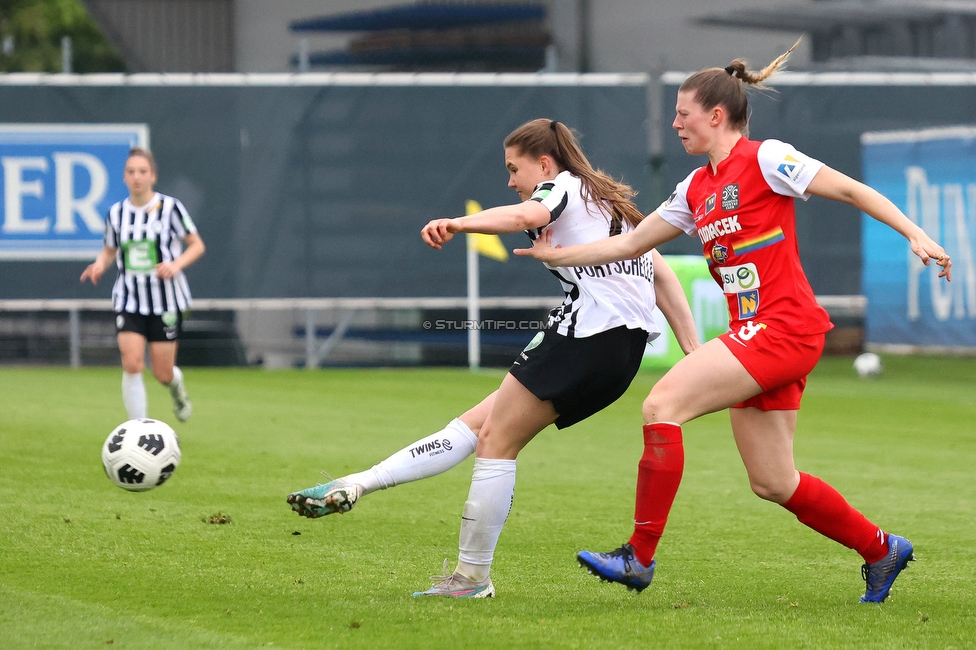 Sturm Damen - St. Poelten
OEFB Frauen Bundesliga, 15. Runde, SK Sturm Graz Damen - SKN St. Poelten, Trainingszentrum Messendorf, 13.05.2023. 

Foto zeigt Lilli Purtscheller (Sturm Damen)
