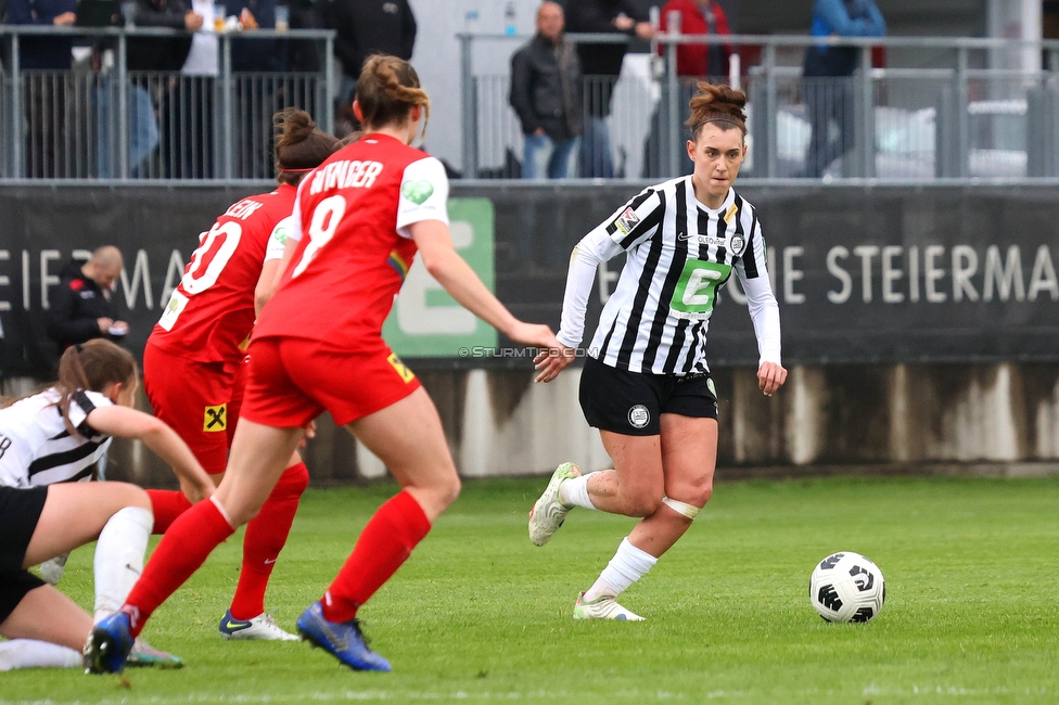 Sturm Damen - St. Poelten
OEFB Frauen Bundesliga, 15. Runde, SK Sturm Graz Damen - SKN St. Poelten, Trainingszentrum Messendorf, 13.05.2023. 

Foto zeigt Laura Krumboeck (Sturm Damen)
