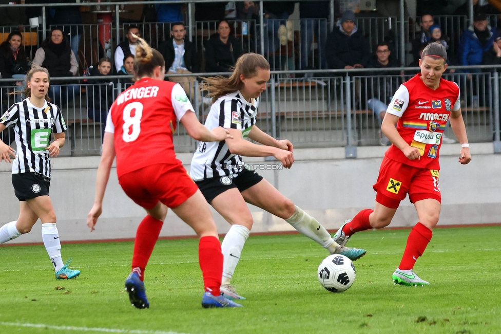 Sturm Damen - St. Poelten
OEFB Frauen Bundesliga, 15. Runde, SK Sturm Graz Damen - SKN St. Poelten, Trainingszentrum Messendorf, 13.05.2023. 

Foto zeigt Lilli Purtscheller (Sturm Damen)
