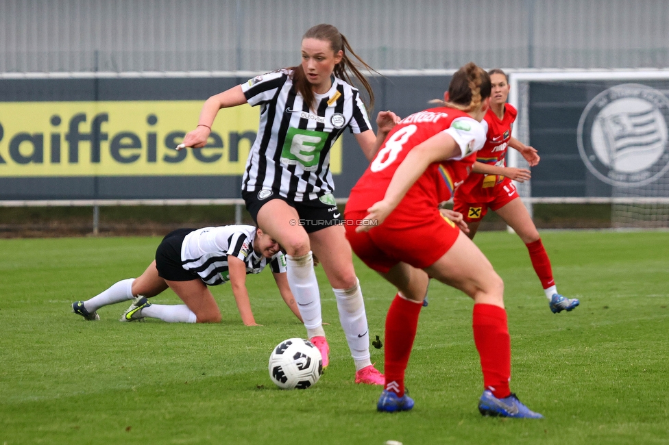 Sturm Damen - St. Poelten
OEFB Frauen Bundesliga, 15. Runde, SK Sturm Graz Damen - SKN St. Poelten, Trainingszentrum Messendorf, 13.05.2023. 

Foto zeigt Merle Kirschstein (Sturm Damen)
