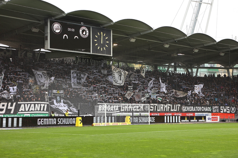 Sturm Graz - Austria Klagenfurt
Oesterreichische Fussball Bundesliga, 29. Runde, SK Sturm Graz - SK Austria Klagenfurt, Stadion Liebenau Graz, 14.05.2023. 

Foto zeigt Fans von Sturm
Schlüsselwörter: schals