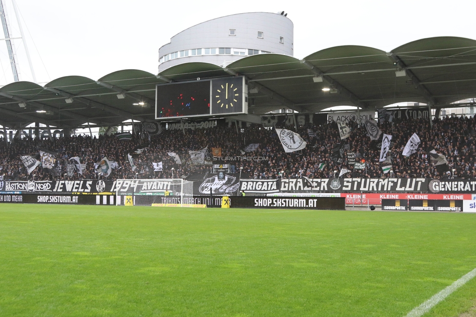 Sturm Graz - Austria Klagenfurt
Oesterreichische Fussball Bundesliga, 29. Runde, SK Sturm Graz - SK Austria Klagenfurt, Stadion Liebenau Graz, 14.05.2023. 

Foto zeigt Fans von Sturm
