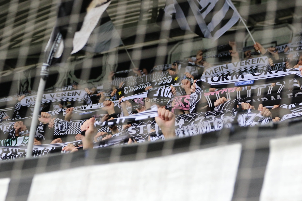 Sturm Graz - Austria Klagenfurt
Oesterreichische Fussball Bundesliga, 29. Runde, SK Sturm Graz - SK Austria Klagenfurt, Stadion Liebenau Graz, 14.05.2023. 

Foto zeigt Fans von Sturm
Schlüsselwörter: schals