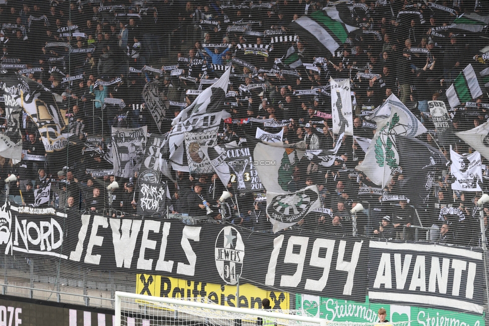 Sturm Graz - Austria Klagenfurt
Oesterreichische Fussball Bundesliga, 29. Runde, SK Sturm Graz - SK Austria Klagenfurt, Stadion Liebenau Graz, 14.05.2023. 

Foto zeigt Fans von Sturm
Schlüsselwörter: schals jewels